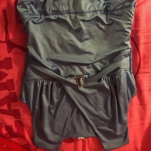 Equilibrium casual shapewear. Metallic blue, xxl.